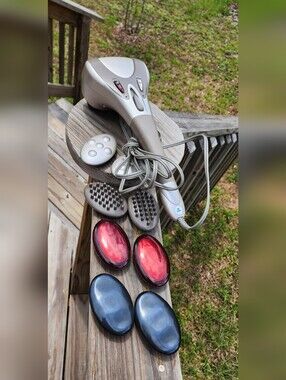 Homedics Handheld Massager in Silver and Gray